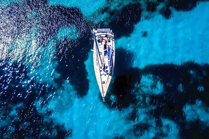 Sailsational Luxury Santorini Catamaran Sunset Cruise with Dinner - Entering the caldera and stopping at the hot springs