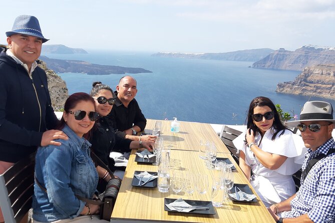 Santorini 3 and half Hour Wine Tour Day/Sunset - Art Space: wine inside a traditional canava