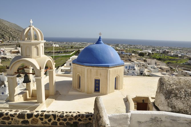 Santorini: 4hr Private Countryside Hidden Paths Tour - Profitis Ilias closes the outing with a wide view