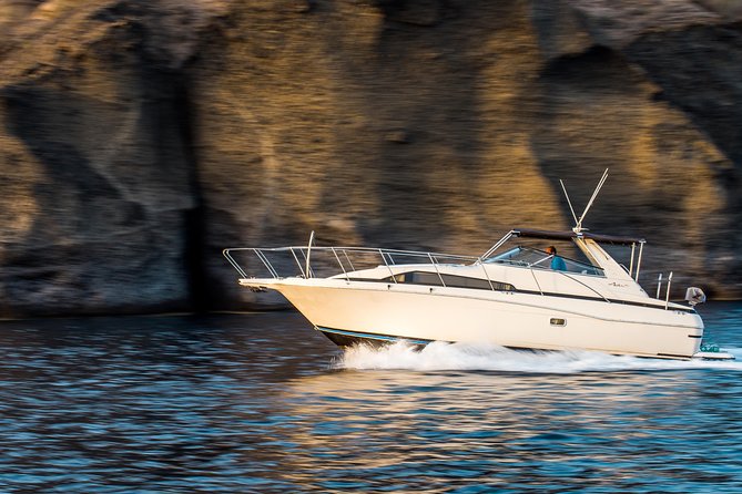 Santorini 5 - Hours Private Day Or Sunset Cruise with Bbq and Drinks - Hot springs and the volcanic heart of Santorini