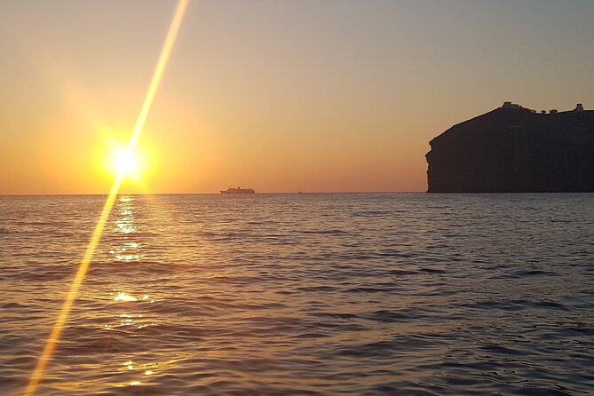 Santorini 5 - Hours Private Day Or Sunset Cruise with Bbq and Drinks - Oia viewed from below
