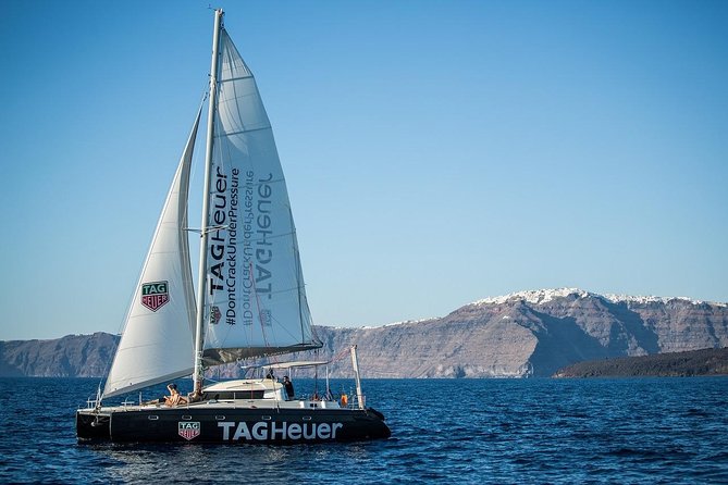 Santorini Adventurous Catamaran Experience with Snorkeling - Circling Santorini Volcano by Boat
