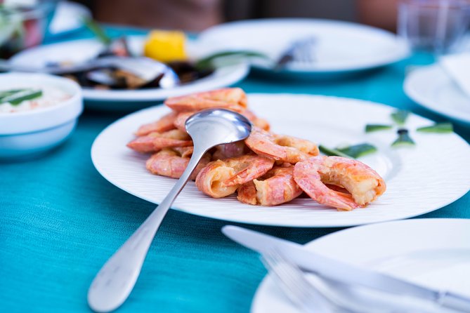 Santorini All-inclusive Private Catamaran Cruise - The meal is a real part of the experience