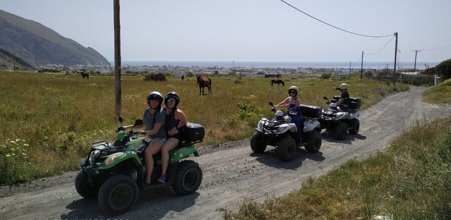 Santorini: ATV-Quad Experience - Perissa black beach is the right starting point