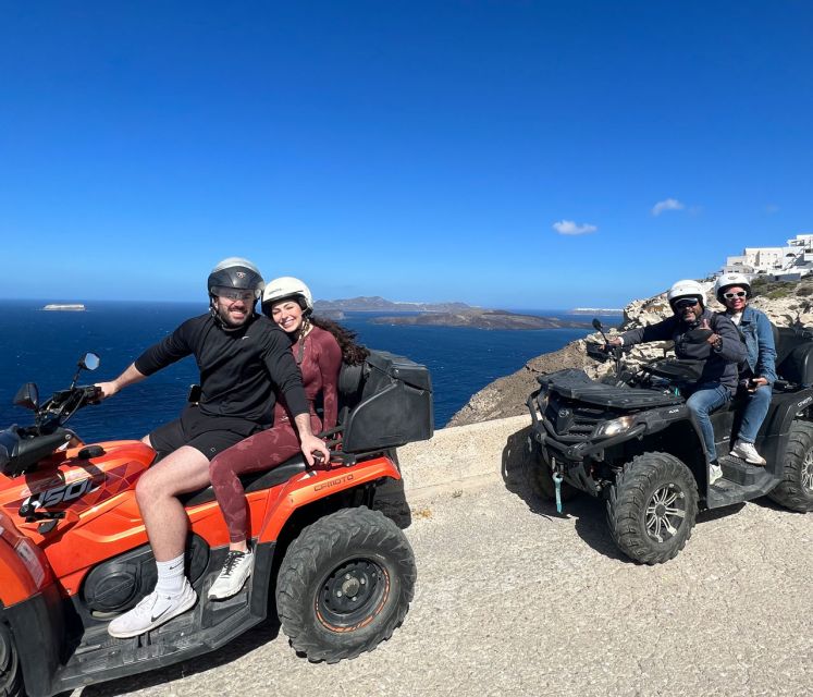 Santorini: ATV-Quad Experience - A cellar stop with wine, coffee, or juice