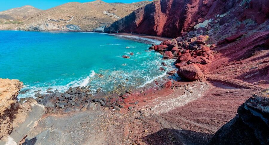Santorini: Best Of Santorini Private Tour with a Local Guide - Red Beach and Santorini’s volcanic colors
