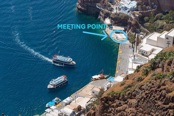 Santorini: Boat tour to Volcano, Hot Springs & Thirasia island - The boat, crew, and onboard extras