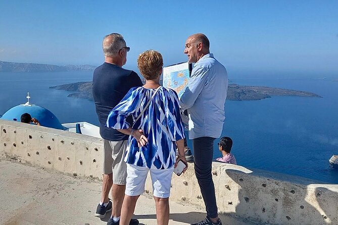 Santorini Cable Car-Free & Stress-Free Private Island Tour - Perivolos lets you finish by the Aegean
