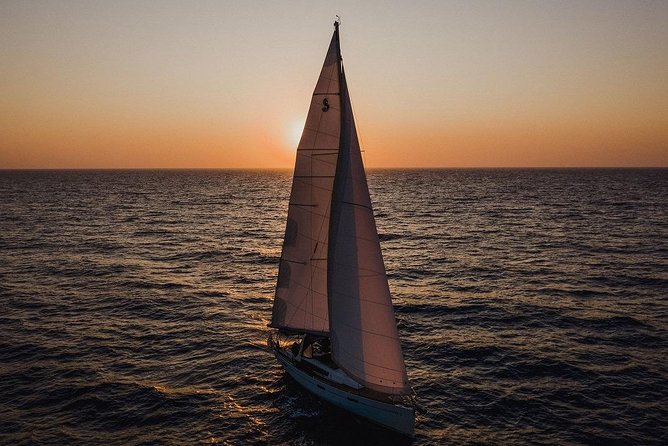 Santorini Caldera Private Sailing Boat Cruise - Nea Kameni and the warm volcanic springs