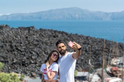 Santorini Caldera Sunset Sailing Cruise with Dinner and Wine