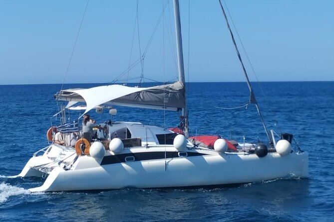 Santorini Catamaran Cruise – 5-Hour Private Sailing Experience - The lighthouse seen from the sea