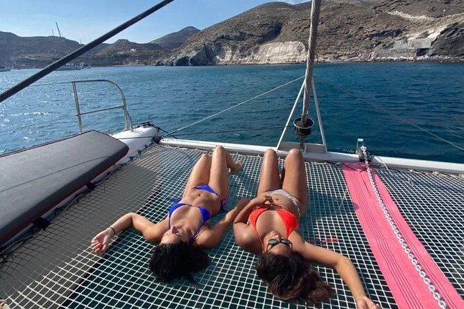 Santorini Catamaran Cruise – 5-Hour Private Sailing Experience - Morning sailing or a sunset finish
