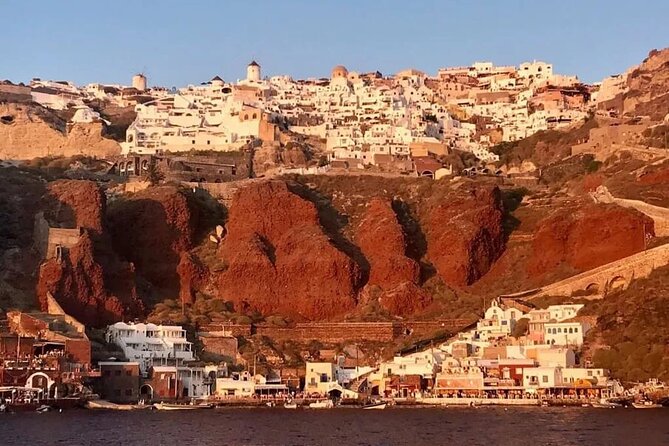 Santorini Catamaran Cruise with Greek Meal, Open-Bar and Sunset - Luxury options, Oia, and Ammoudi Bay