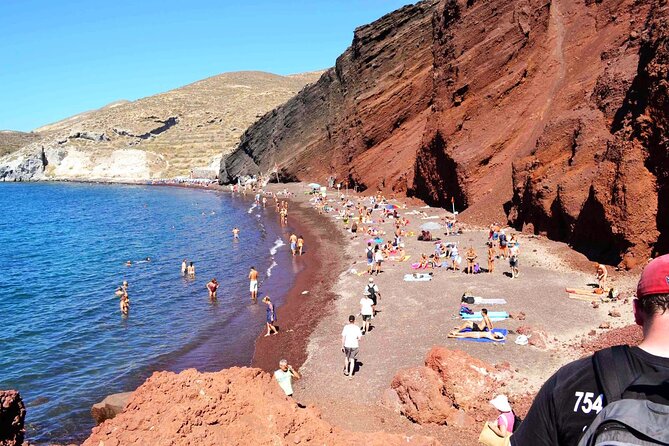 Santorini Chauffeur - The black beach adds a different side of the island