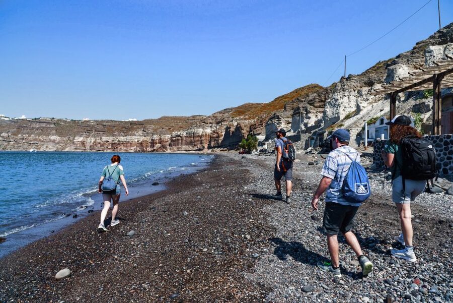 Santorini: Cooking Class and Easy Hike - Transport and timing details