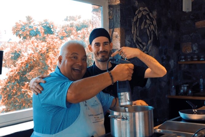 Santorini Cooking Class Gastronomy Experience & Wine Tasting - Pickup from hotels, port, airport, or cable car
