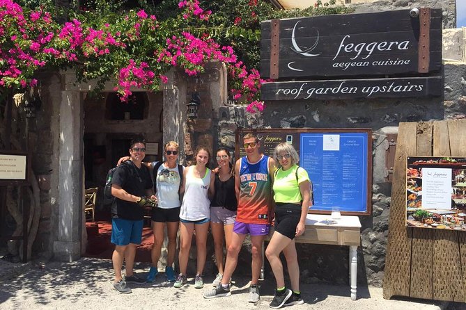 Santorini E-bike Adventures - The Original Bike Tours - The food, water, and beach details