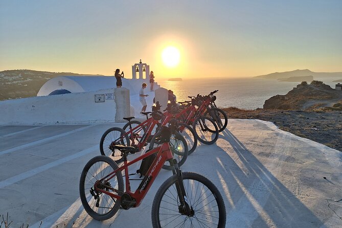 Santorini e-bike sunset tour experience - A different way to see Santorini at sunset