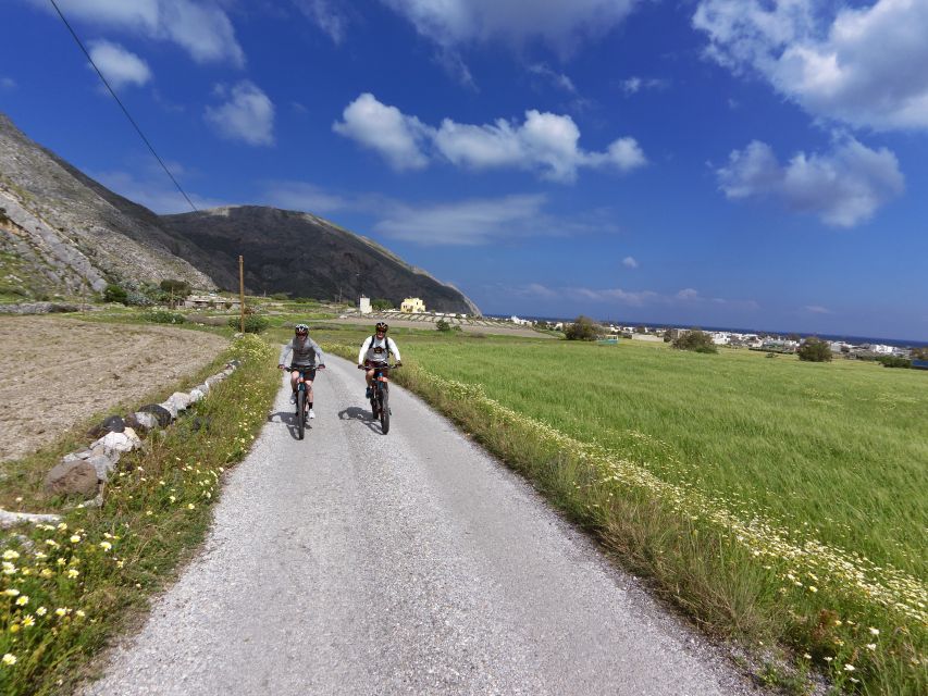 Santorini: Electric Mountain Bike Adventure - The volcanic cave chapel and caldera viewpoint
