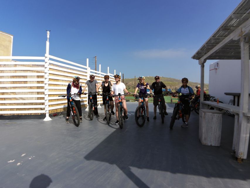 Santorini: Electric Mountain Bike Adventure - Megalochori and the Feggera tasting stop