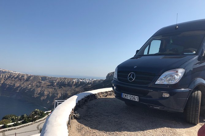 Santorini Exclusive Transfer - Luxury vehicles, WiFi, and bottled water
