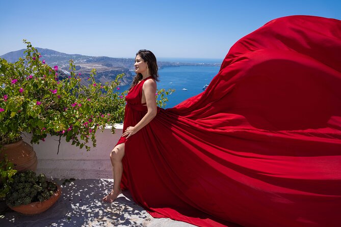 Santorini Flying Dress Experience - The photo package and what you actually receive