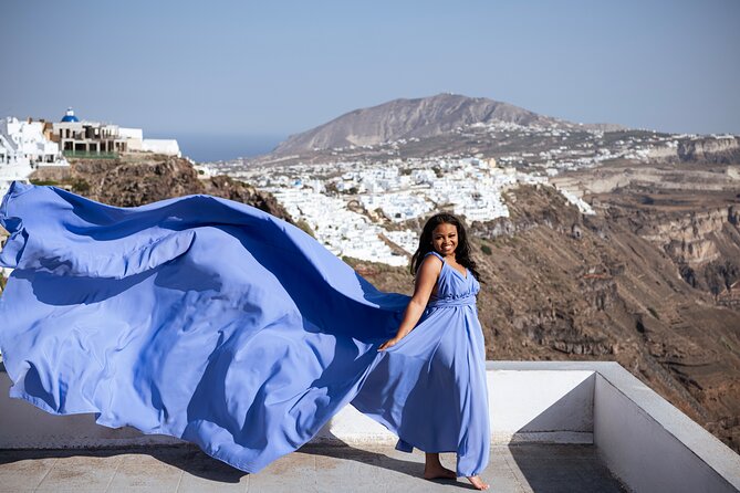 Santorini Flying Dress Photo Session Experience - Timing matters more than you might expect
