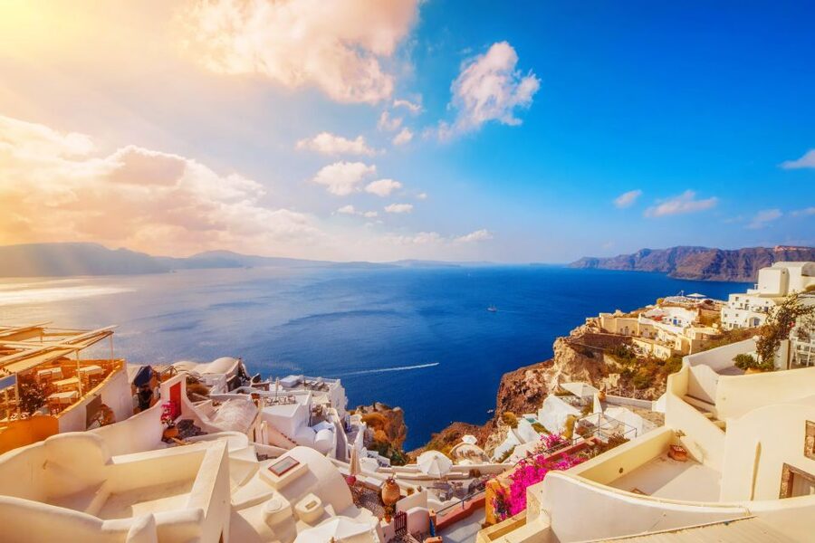 Santorini: Guided Island Day Trip with Beach Visit - Red Beach is scenic, but use care