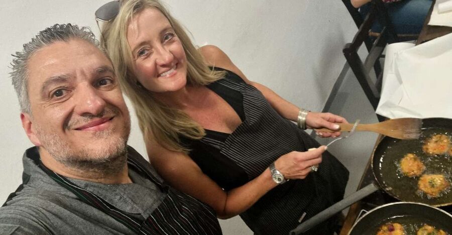 Santorini: Hands on Cooking Class with a Chef - Meeting Chef Christos at Feggera Restaurant