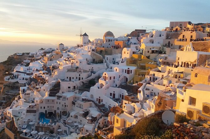 Santorini Highlights Half-Day Private Tour - Black Beach: choose Perivolos or Kamari