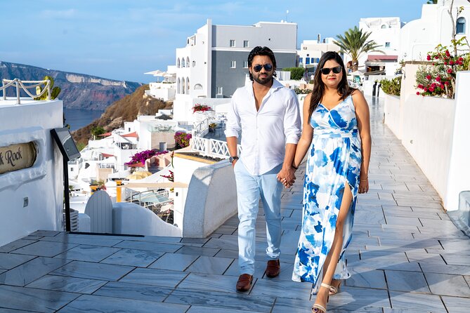 Santorini Highlights Private Tour 6 hours, pick up/ drop included - Prophet Elias Monastery: Santorini from above