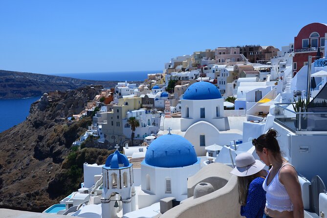 Santorini Highlights Small-Group Tour with Wine Tasting option - Red Beach from the viewpoint