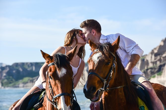 Santorini Horse Riding to Black Sandy Beach - Gear, comfort, and physical demands