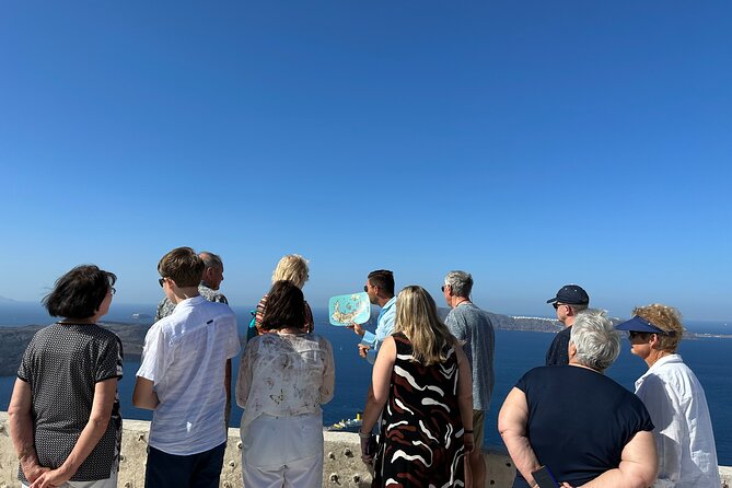 Santorini in 5 hours: Oia, Traditional Villages & Black Beach - Starting above the port at the Fira cable car