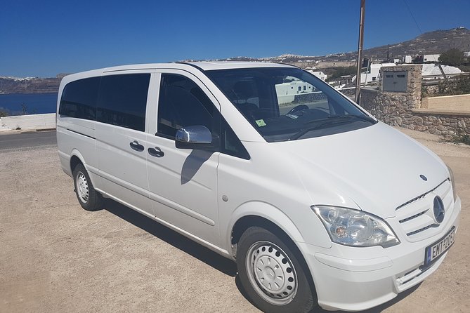 Santorini one way transfer from/to the Airport or Port - Why an airport or port transfer helps on Santorini