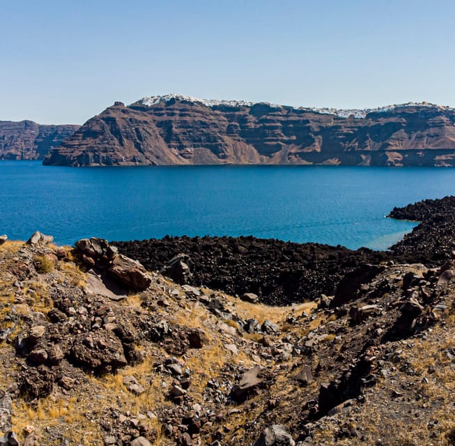 Santorini Port: 3 Hour Cruise to Volcano and Hot Springs - Nea Kameni and the walk to the crater