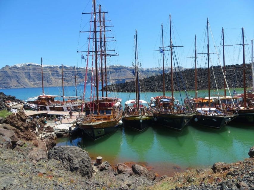 Santorini Port: 3 Hour Cruise to Volcano and Hot Springs - The longer option and Thirasia