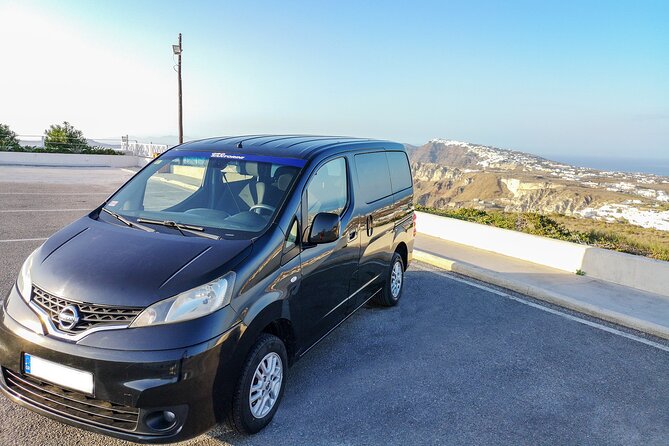 Santorini Port to any Hotels or vice versa - What the vehicle includes