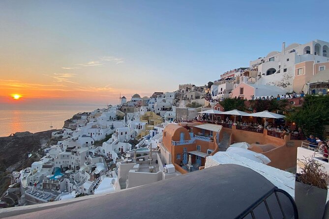 Santorini Private 5-Hour Tour with Local Guide & Sunset in Oia - Three Bells of Fira and the first caldera view