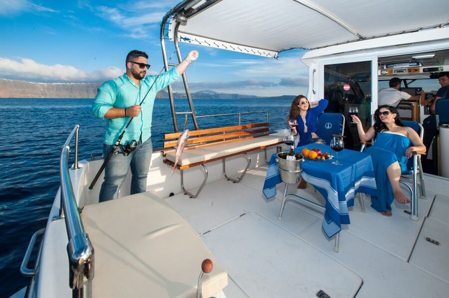 Santorini Private Cruise boat fishing tour - BBQ, Snorkeling - Who should book this fishing cruise?