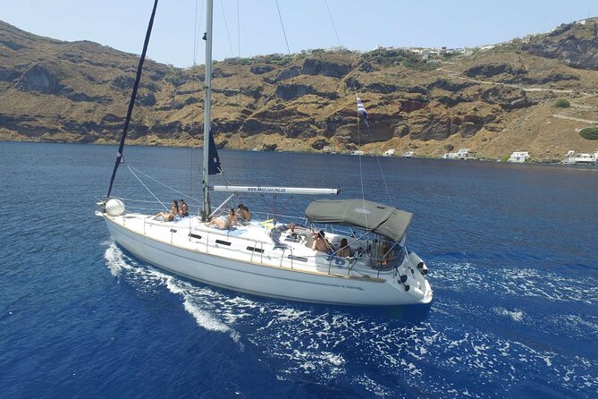 Santorini Private Daytime Sailing Cruise with Meal, Drinks &Transfer included - Red Beach and White Beach by yacht