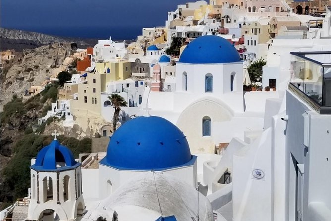Santorini Private Driver: Explore Santorini - Port & Hotel Pickup - Fira’s Three Bells and Prophet Elias