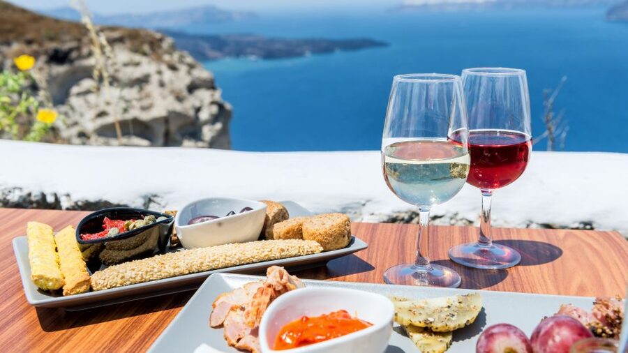 Santorini : Private Fine Wine Tasting - Art Space Museum Winery in an old pumice cellar