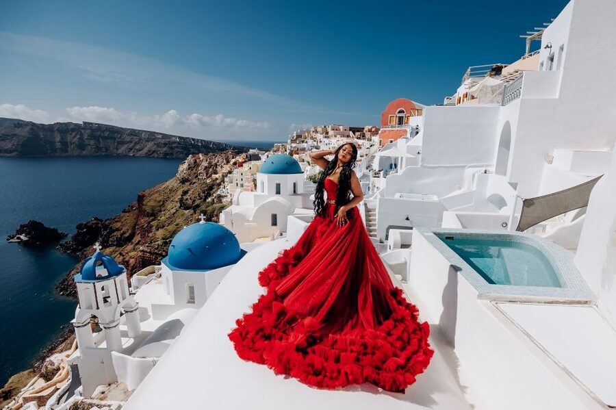 Santorini: Private Flying Dress Photoshoot Experience - Key points to know before booking