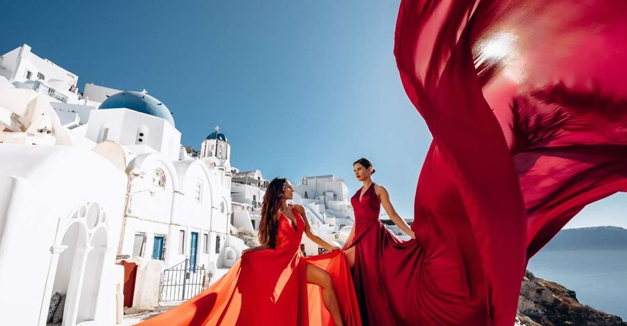 Santorini: Private Flying Dress Photoshoot Experience - Should you book the Santorini flying dress session?