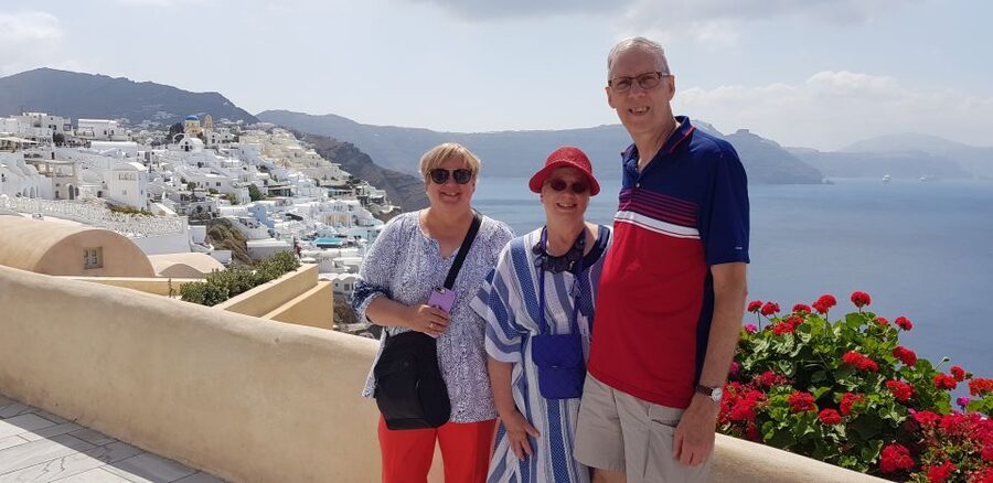 Santorini: Private Group Sightseeing Tour - Black Beach offers the main swimming break