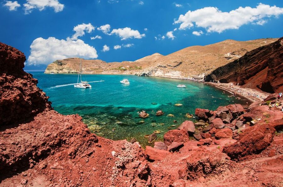 Santorini: Private Guided Sunrise Tour with a Sunrise View - Black, red, and southern beaches