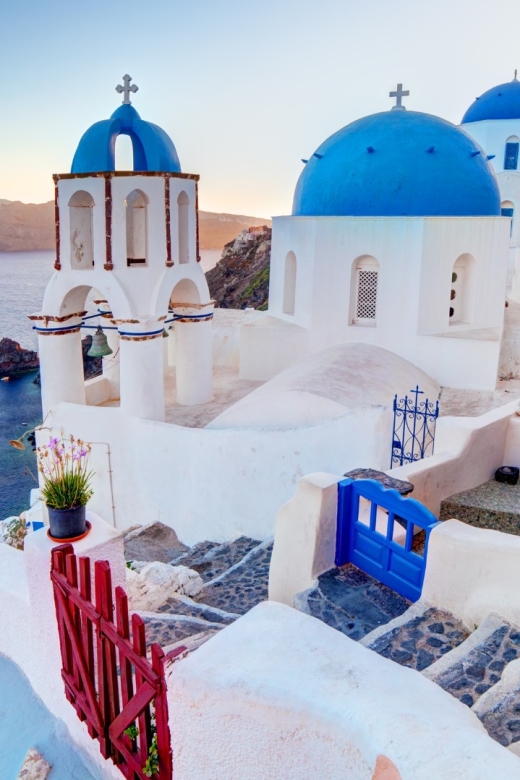 Santorini : Private Half Day - Best of & Wine Tasting Tour - Oia: blue domes, caldera views, and busy lanes