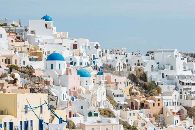 Santorini Private Half-Day Sightseeing Tour - Oia’s blue domes and busy main street