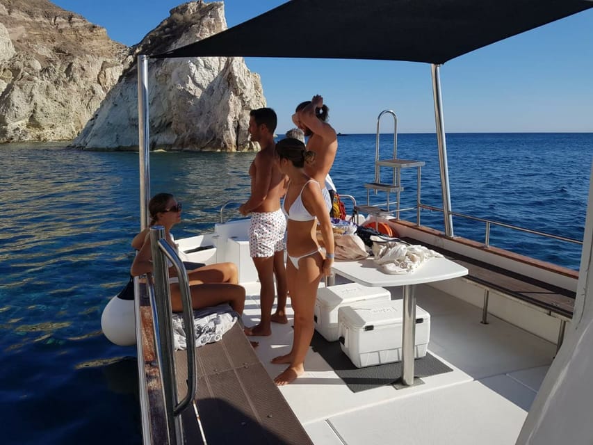 Santorini: Private Motorboat Cruise and Volcano Hike - Why see Santorini from a private motorboat?